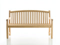 Bancos de jardín de madera 150 x 62 x 90 cm - madera natural - respaldo de listones con apoyabrazos
